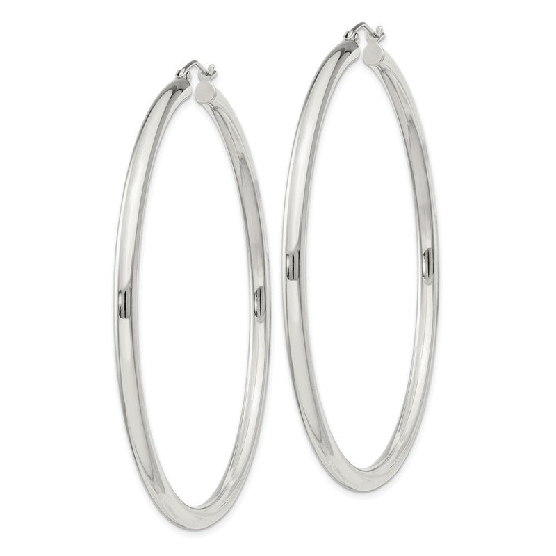 Sterlingsilber 3mm Rund Creolen