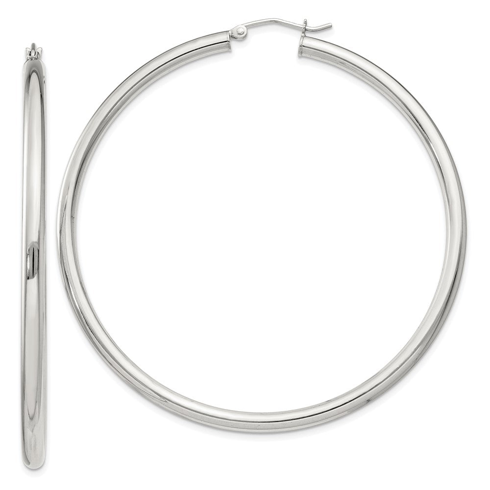 Sterlingsilber 3mm Rund Creolen