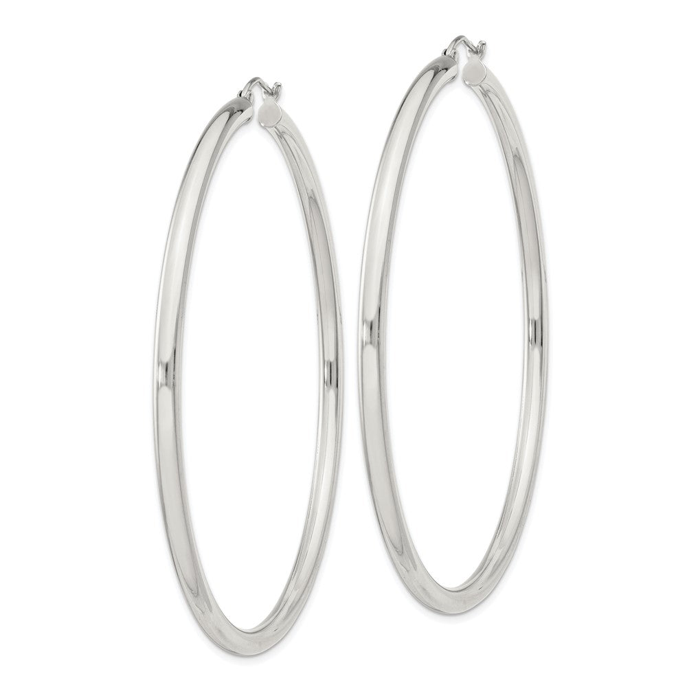 Sterlingsilber 3mm Rund Creolen