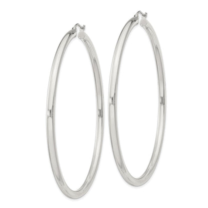 Sterlingsilber 3mm Rund Creolen