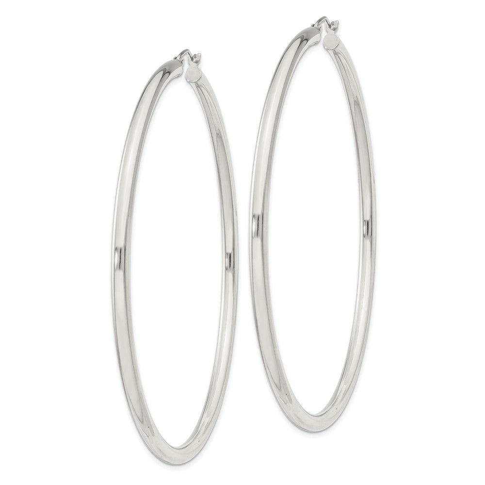 Sterlingsilber 3mm Rund Creolen
