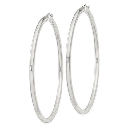 Sterlingsilber 3mm Rund Creolen
