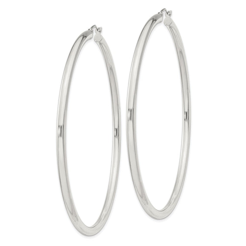 Sterlingsilber 3mm Rund Creolen