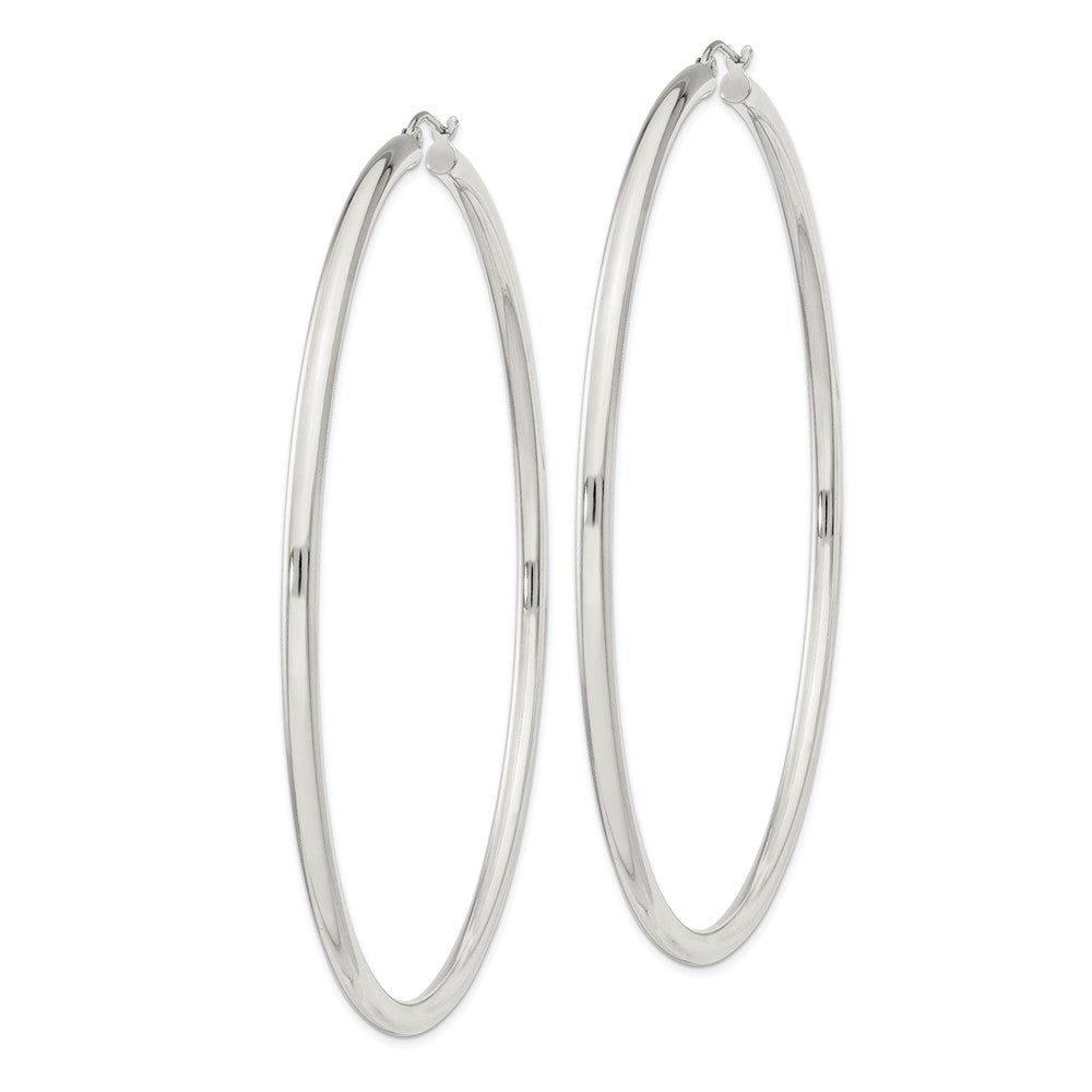 Sterlingsilber 3mm Rund Creolen