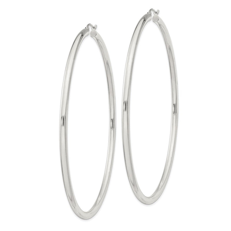 Sterlingsilber 3mm Rund Creolen