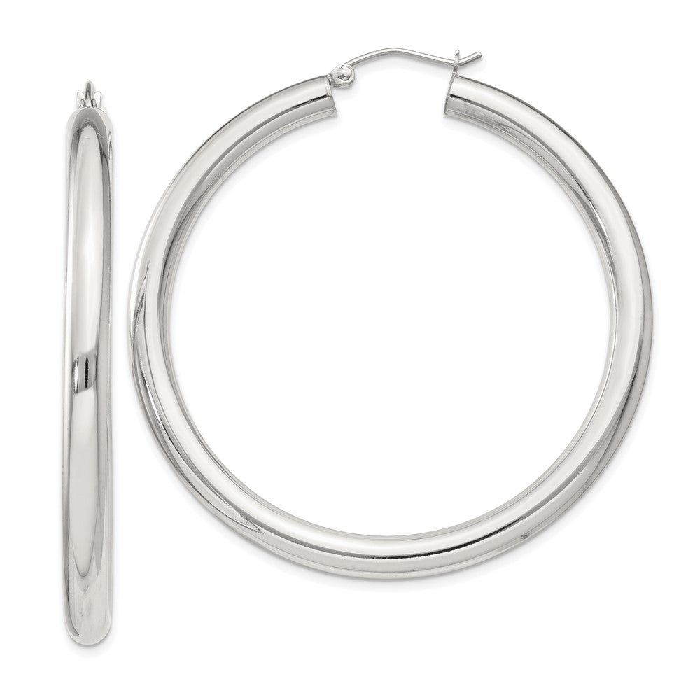 Sterlingsilber 4mm Rund Creolen