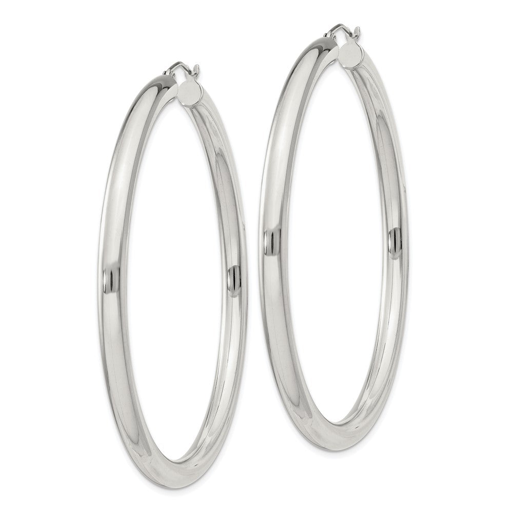 Sterlingsilber 4mm Rund Creolen