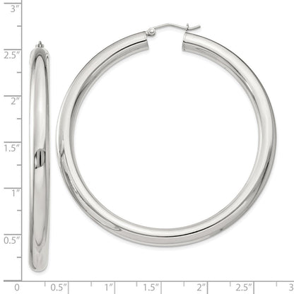 Sterlingsilber 5mm Rund Creolen