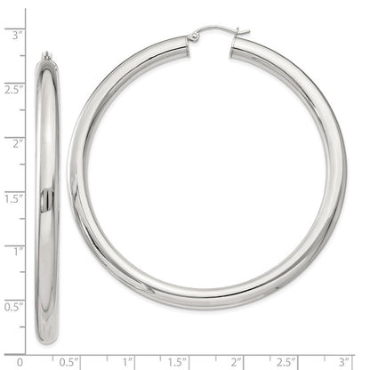 Sterlingsilber 5mm Rund Creolen