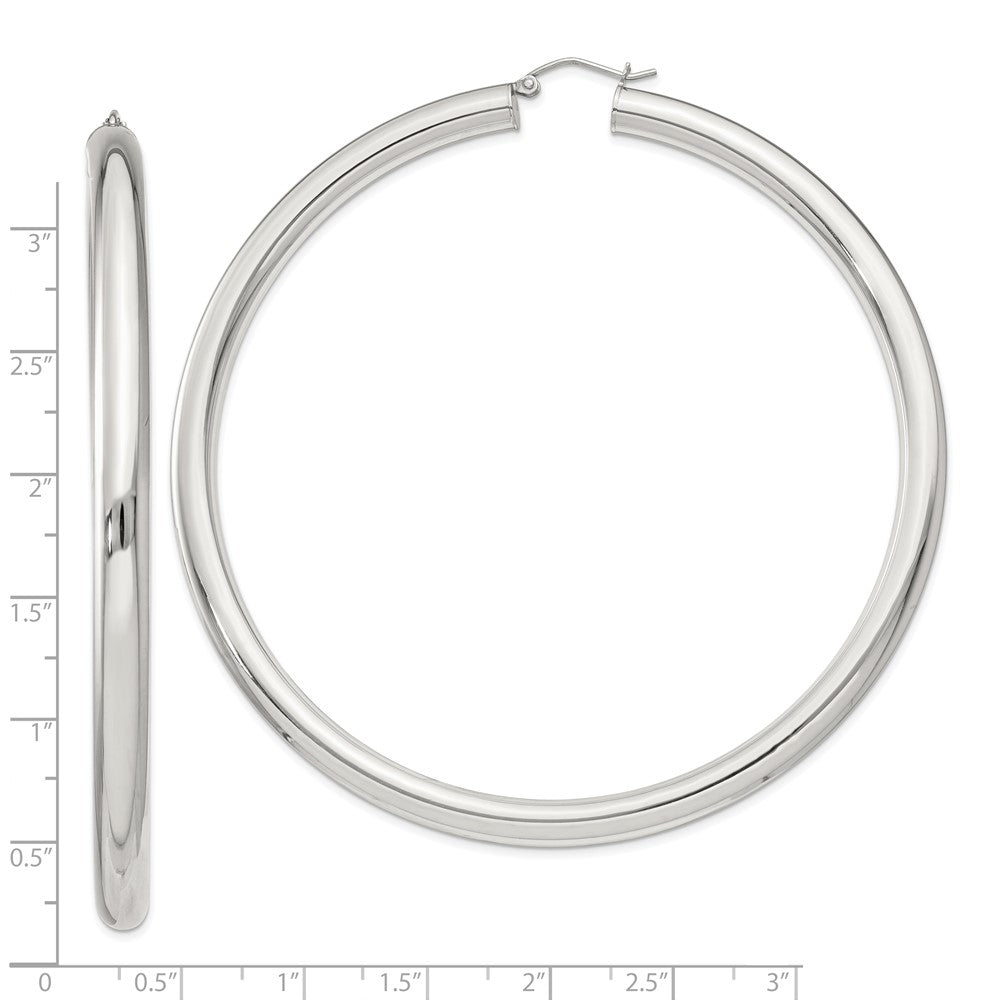 Sterlingsilber 5mm Rund Creolen