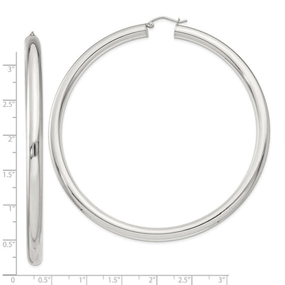 Sterlingsilber 5mm Rund Creolen