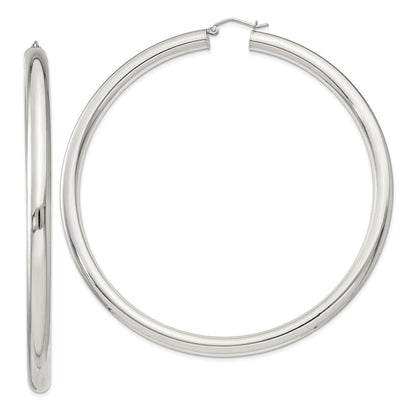 Sterlingsilber 5mm Rund Creolen
