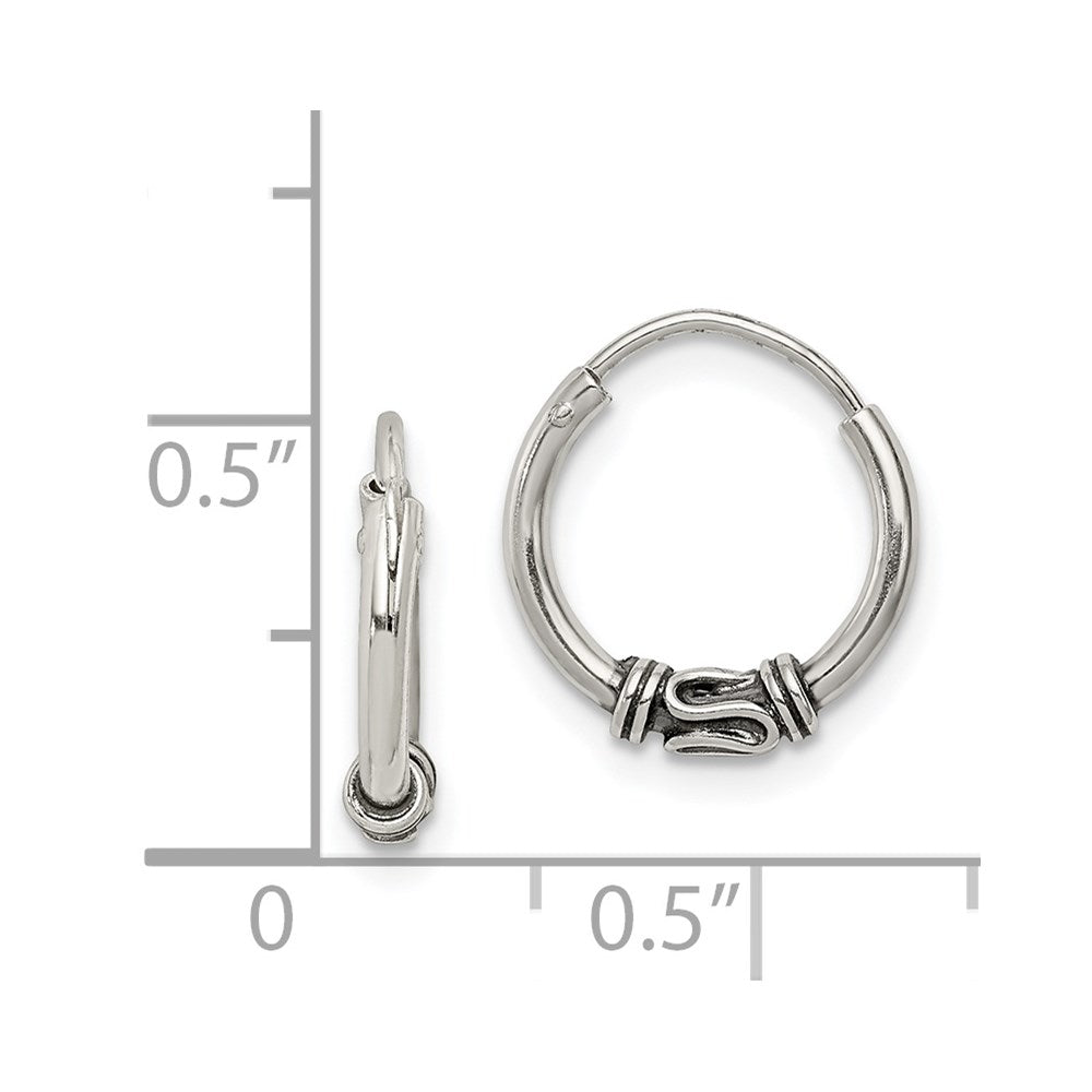 Sterlingsilber Antikisiert Creolen