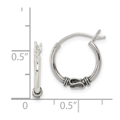Sterlingsilber Antikisiert Creolen
