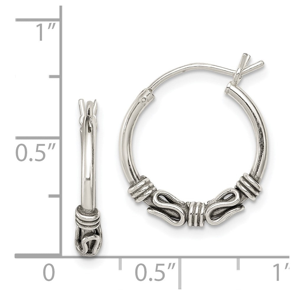 Sterlingsilber Antikisiert Creolen