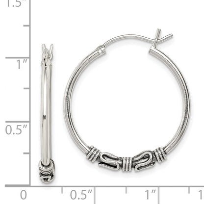 Sterlingsilber Antikisiert Creolen