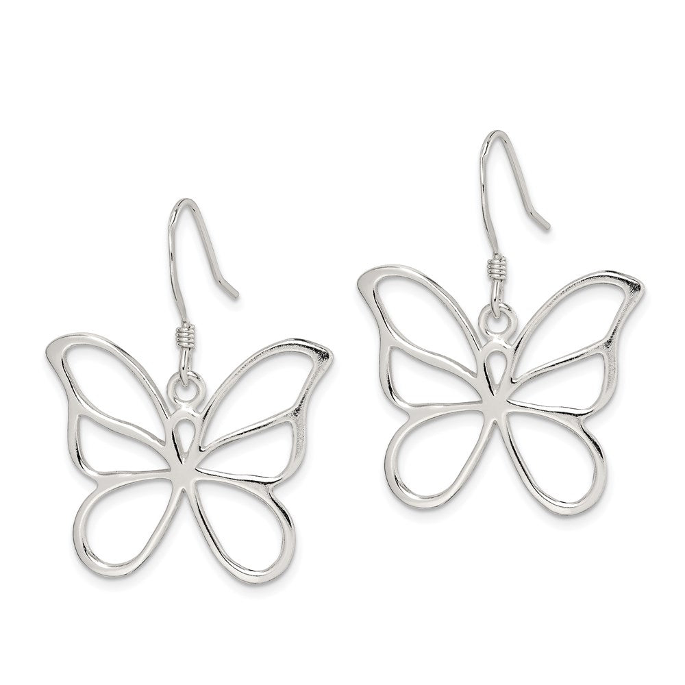 Sterlingsilber Schmetterling Ohrringe