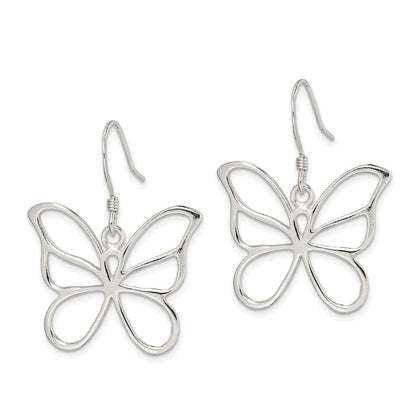 Sterlingsilber Schmetterling Ohrringe