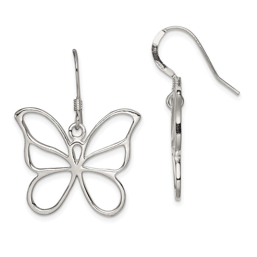 Sterlingsilber Schmetterling Ohrringe