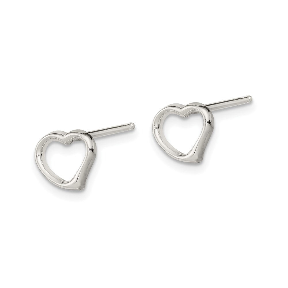 Sterlingsilber Herz Ohrringe