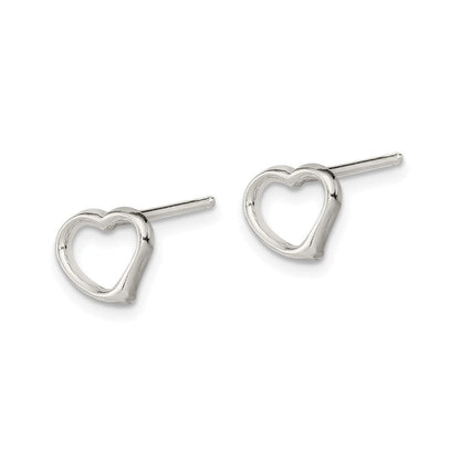 Sterlingsilber Herz Ohrringe