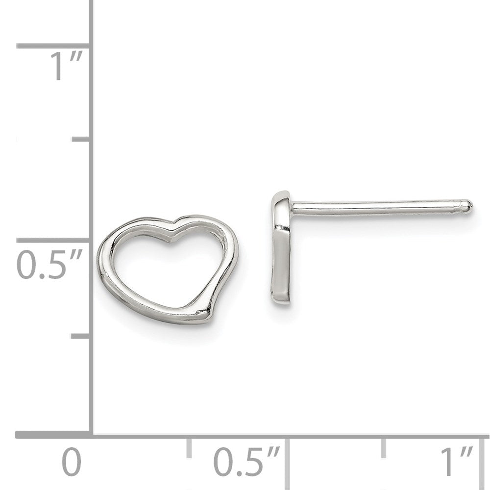 Sterlingsilber Herz Ohrringe