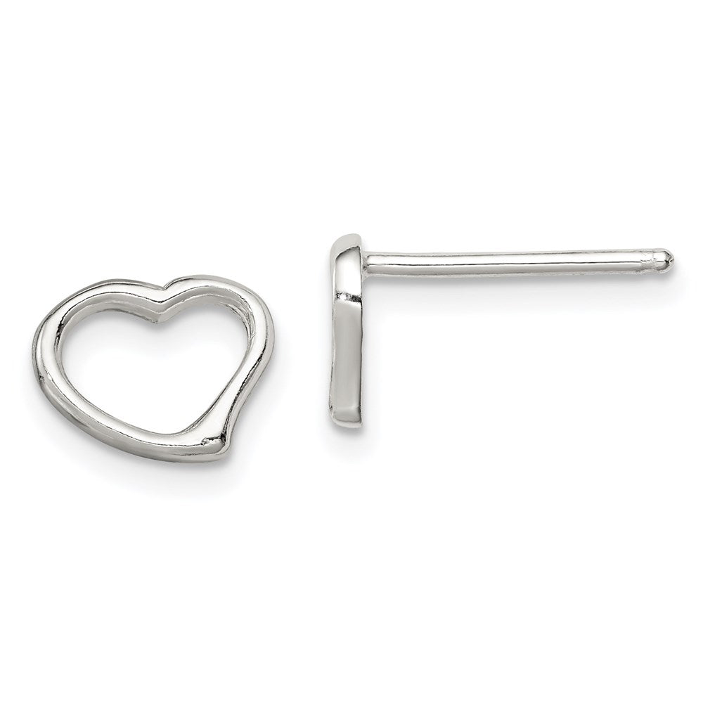 Sterlingsilber Herz Ohrringe