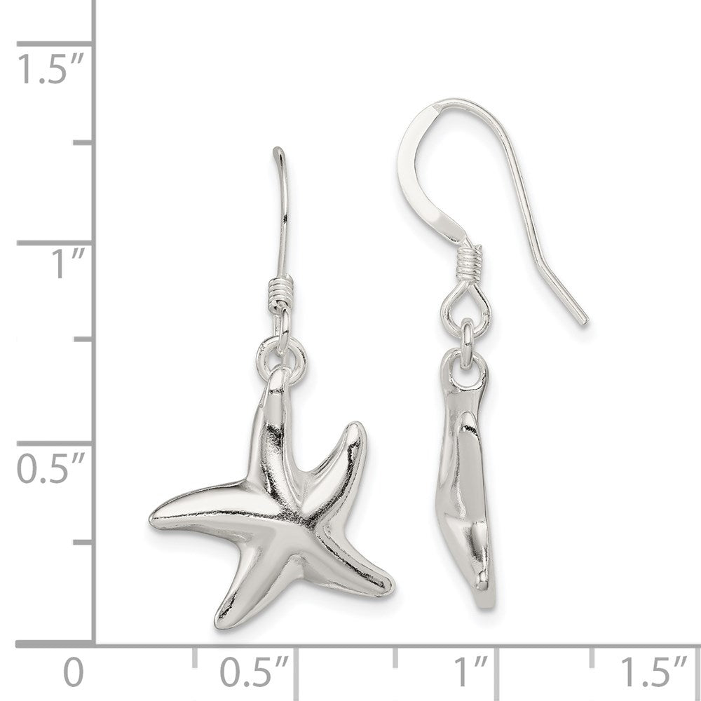 Sterlingsilber Seestern Ohrringe