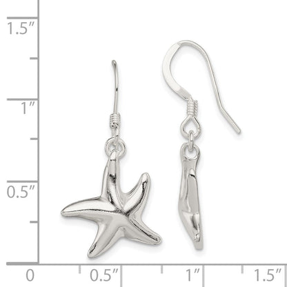Sterlingsilber Seestern Ohrringe