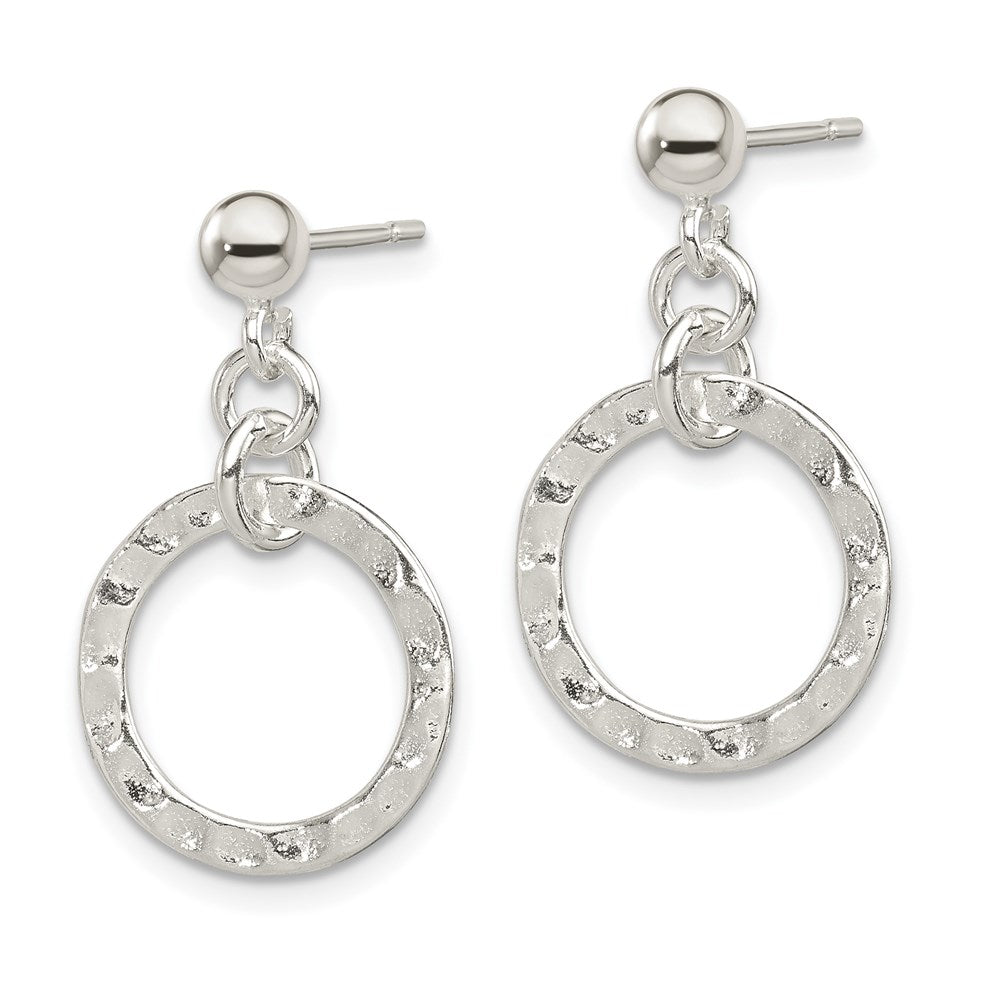 Sterlingsilber Dangling Kreis Ohrring