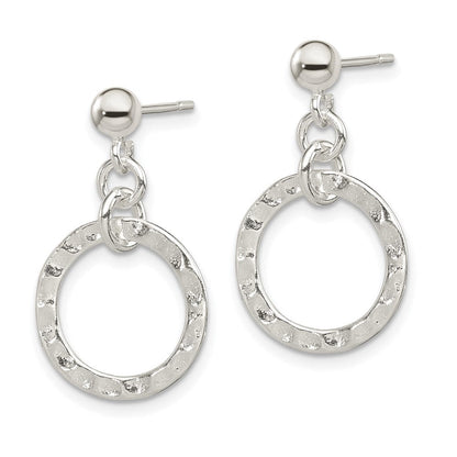 Sterlingsilber Dangling Kreis Ohrring