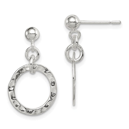 Sterlingsilber Dangling Kreis Ohrring