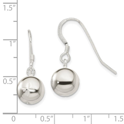 Sterlingsilber 10mm Diamantiert Perle Ohrhänger