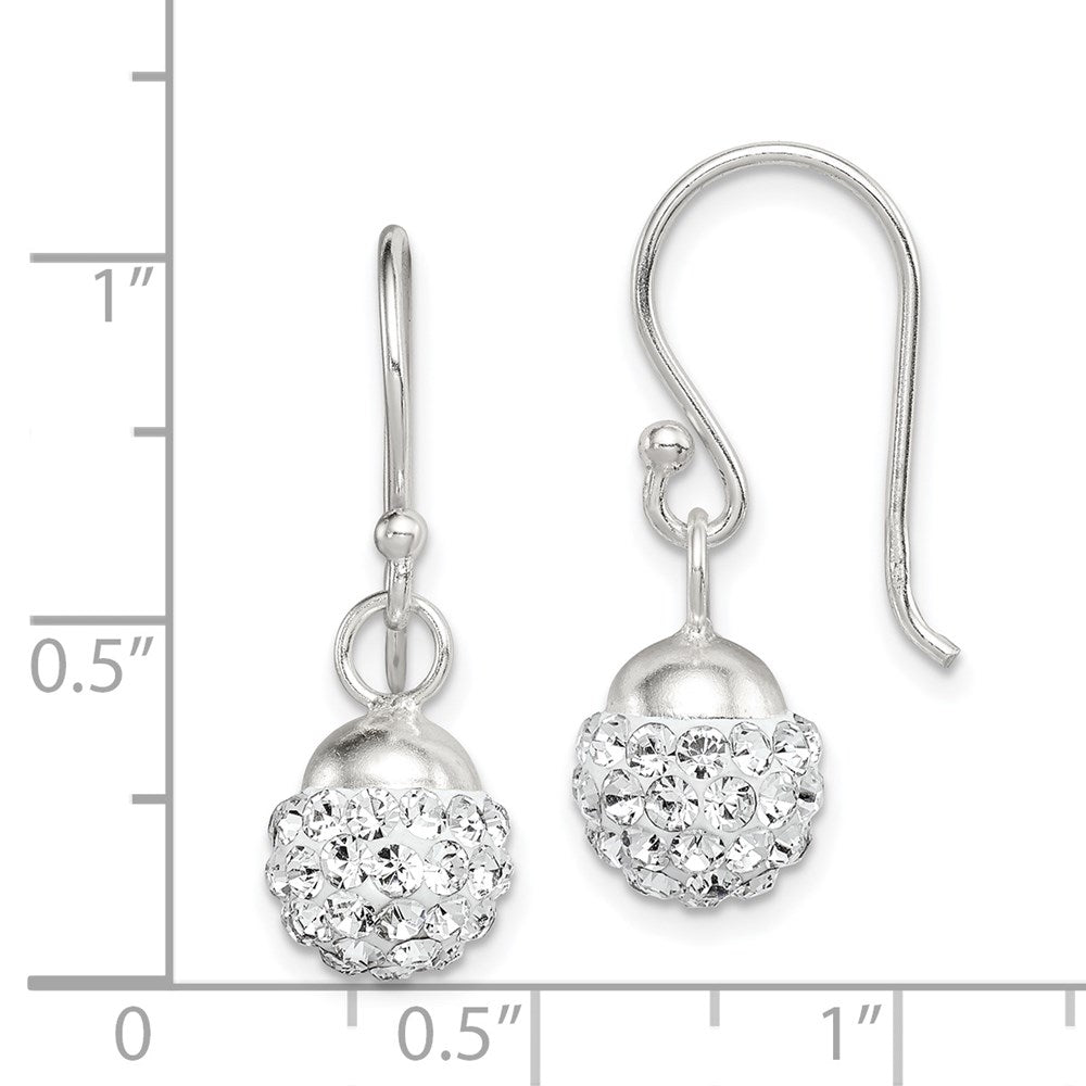 Sterlingsilber Hängend mit Stellux Kristall Ohrringe