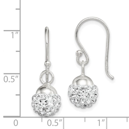 Sterlingsilber Hängend mit Stellux Kristall Ohrringe