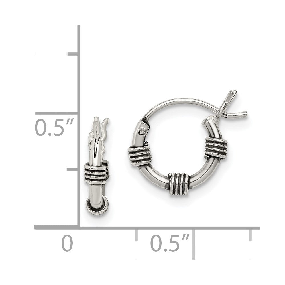 Sterlingsilber Antikisiert Creolen