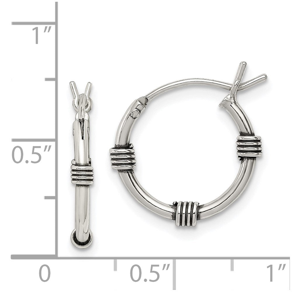 Sterlingsilber Antikisiert Creolen