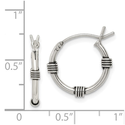 Sterlingsilber Antikisiert Creolen