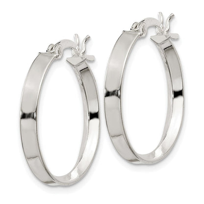 Sterlingsilber 2.75x20mm Creolen