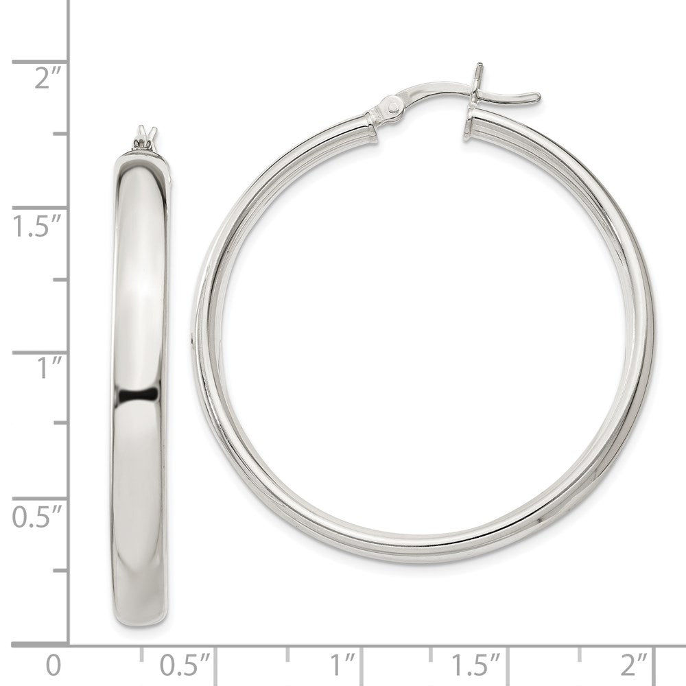 Sterlingsilber 5x40mm Creolen
