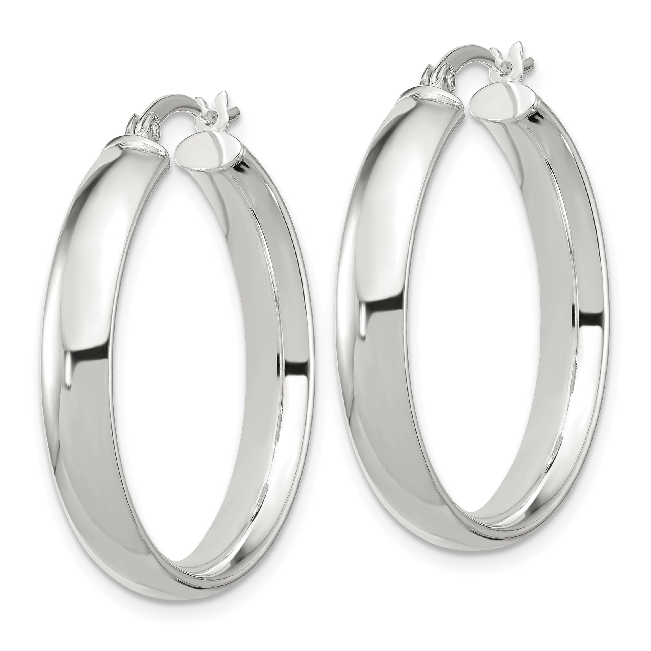 Sterlingsilber 5x30mm Creolen