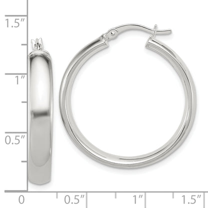 Sterlingsilber 5x30mm Creolen