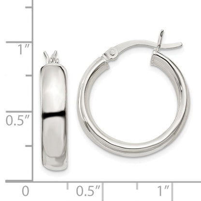 Sterlingsilber 4.75x20mm Creolen