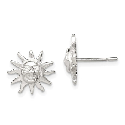Sterlingsilber Sonne Mini Ohrringe