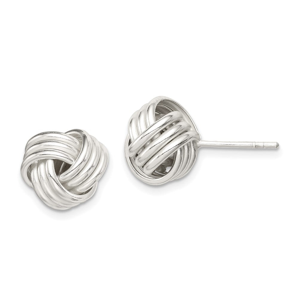 Sterlingsilber Gedreht Knoten Ohrstecker