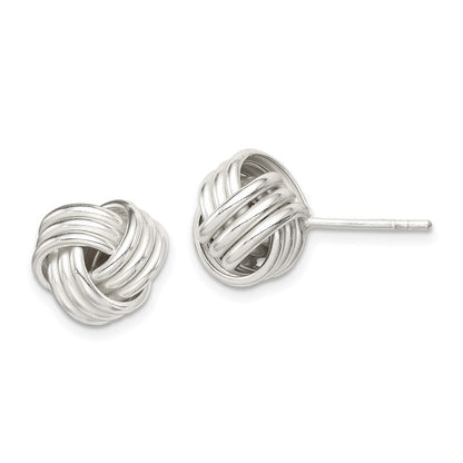 Sterlingsilber Gedreht Knoten Ohrstecker