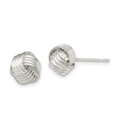 Sterlingsilber Liebe Knoten Ohrringe