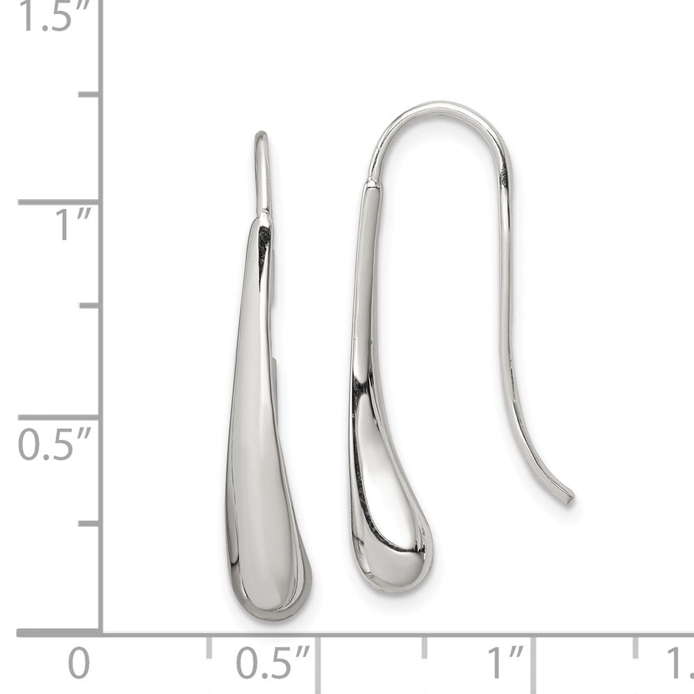 Sterlingsilber Tropfen Draht Ohrringe