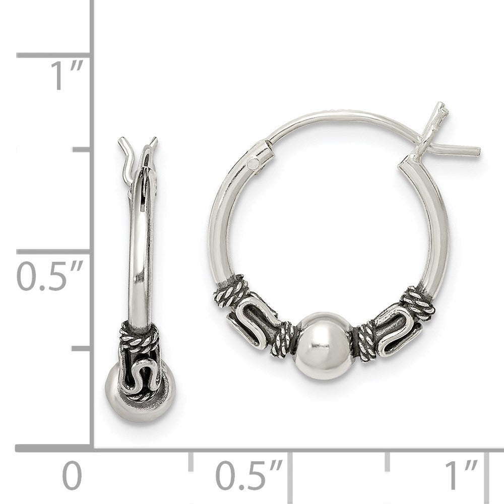 Sterlingsilber Antikisiert Creolen