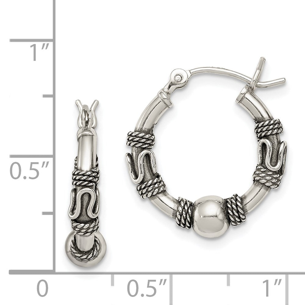 Sterlingsilber Antikisiert Creolen